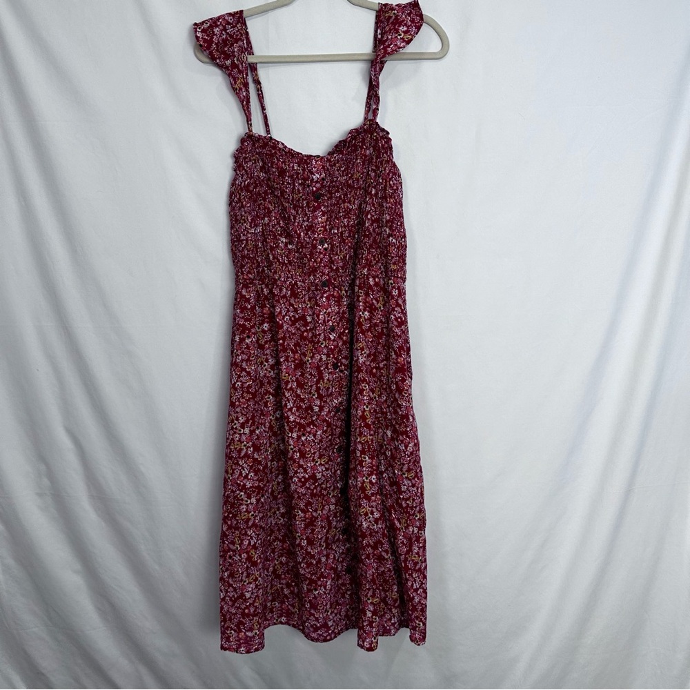 WONDERLY CURVY Red Orange Floral Midi Dress
Womens Size 2XL